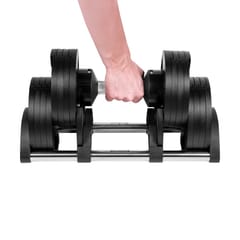 REBEL ACTIVE automatinis ketaus hantelis, 36 kg, 2 kg žingsniai 3