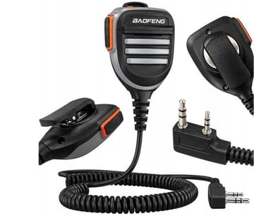 „Baofeng MC-9“ vandeniui atsparus mikrofonas-garsiakalbis, skirtas modeliams UV-5R, UV-82, DM-32, P15, UV ir UV-17E