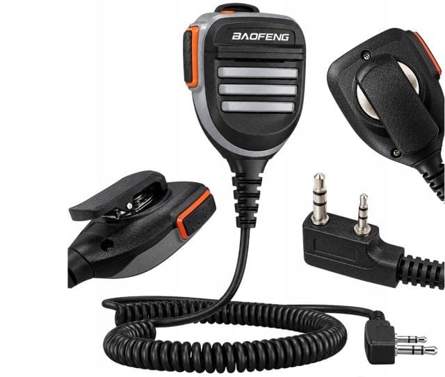 „Baofeng MC-9“ vandeniui atsparus mikrofonas-garsiakalbis, skirtas modeliams UV-5R, UV-82, DM-32, P15, UV ir UV-17E