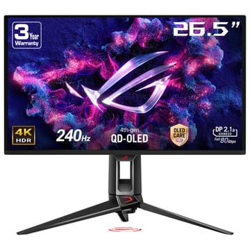 ASUS ROG Swift OLED PG27UCDM kompiuterio monitorius 67,3 cm (26.5") 3840 x 2160 pikseliai 4K Ultra HD QD-OLED Juoda