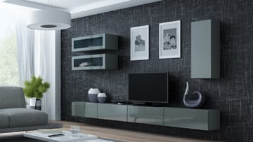 Cama VIGO 11 SZ/SZ svetainės sekcija Spinta daiktams ir garso / vaizdo technikai laikyti