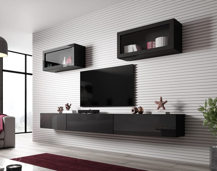 Cama VIGO SLANT 3 CZ svetainės sekcija Spinta daiktams ir garso / vaizdo technikai laikyti