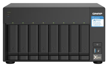QNAP TS-832PX NAS Tower Annapurna Labs AL324 4 GB DDR4 0 TB QNAP Turbo System Aliuminis, Juoda