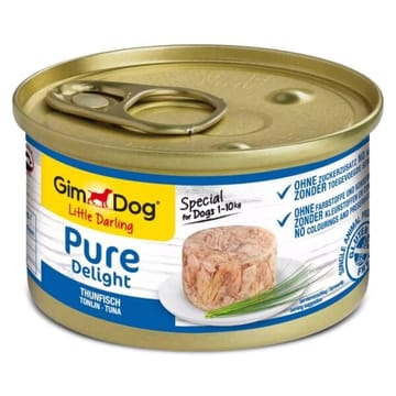 GIMDOG Little Darling Pure Delight Tuna Mono - drėgnas ėdalas šunims - 85g