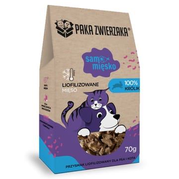 PAKA ZWIERZAKA Samo Mięsko Rabbit - skanėstas šuniui - 70g