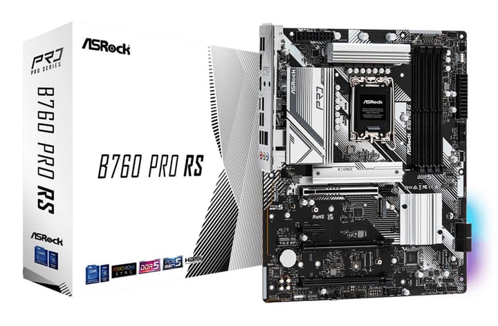 Asrock B760 PRO RS pagrindinė plokštė Intel B760 LGA 1700 ATX