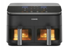 COSORI Dual Basket Chef Edition Karšto oro gruzdintuvė Juoda 8