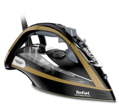 Tefal FV9865E0 lygintuvas Sauso ir garų tipo lygintuvas „Durilium Autoclean“ padas 3000 W Juoda, Auksas