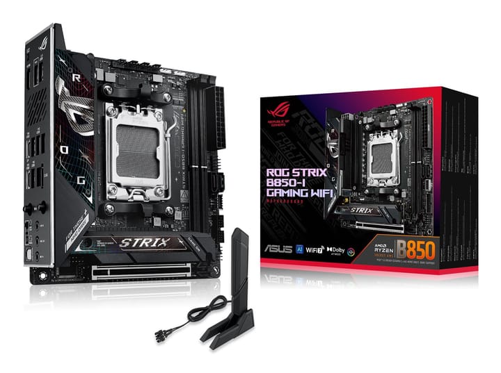 ASUS ROG STRIX B850-I GAMING WIFI AMD B850 AM5 lizdas „mini ITXs“