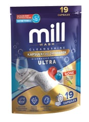 MILL Kapsulės indaplovėms CLEAN&SHINE Ultra, 19 vnt., 3K.D