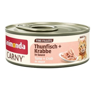 ANIMONDA Carny Adult Fine fillets Sauce Tuna + crab - šlapias kačių maistas - 60g