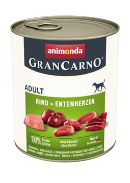 ANIMONDA GranCarno Adult Beef and duck hearts - šlapias maistas šunims - 400g