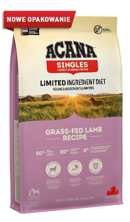 ACANA Singles Grass-Fed Lamb - sausas maistas šunims - 11,4kg