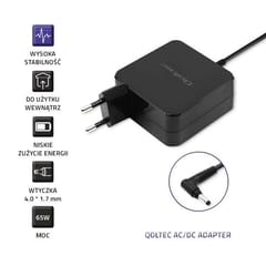 Qoltec 51751 Nešiojamojo kompiuterio maitinimo adapteris Huawei 65W | 19V | 3.42A | 4.0*1.7 3