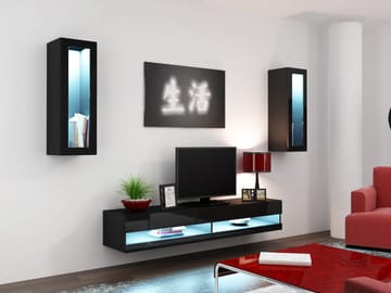 Cama VIGO NEW11CZ/CZ svetainės sekcija Spinta daiktams ir garso / vaizdo technikai laikyti