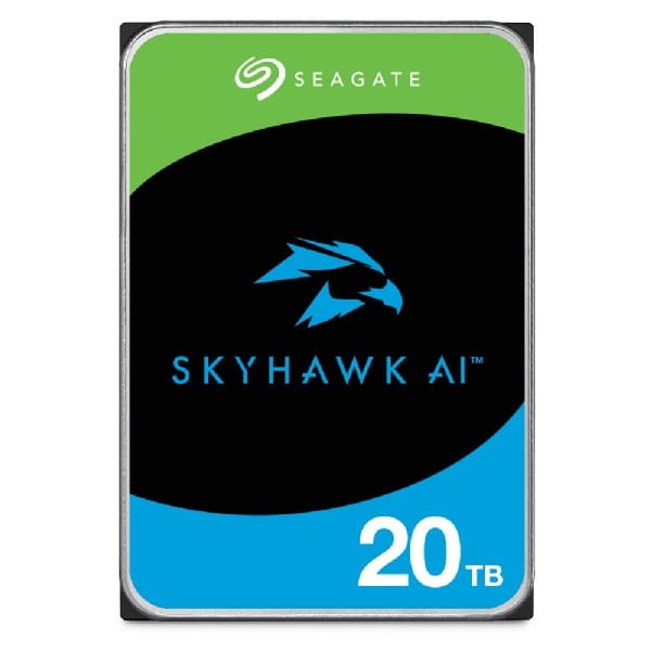 Seagate SkyHawk AI vidinis kietasis diskas 20 TB 7200 RPM 512 MB 3.5" „Serial ATA III“