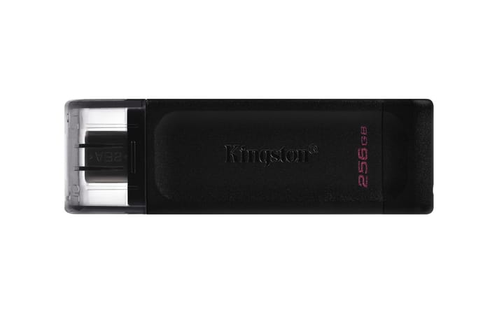 Kingston Technology DataTraveler 70 USB atmintukas 256 GB C tipo USB 3.2 Gen 1 (3.1 Gen 1) Juoda