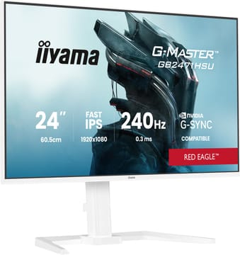 iiyama G-MASTER GB2471HSU-W1 kompiuterio monitorius 60,5 cm (23.8") 1920 x 1080 pikseliai „Full HD“ LED Balta