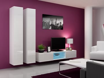 Cama VIGO 19 BI/BI svetainės sekcija Spinta daiktams ir garso / vaizdo technikai laikyti
