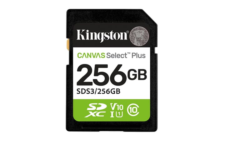 Kingston Technology Canvas Select Plus Gen3 256 GB SD UHS-I Klasės 10