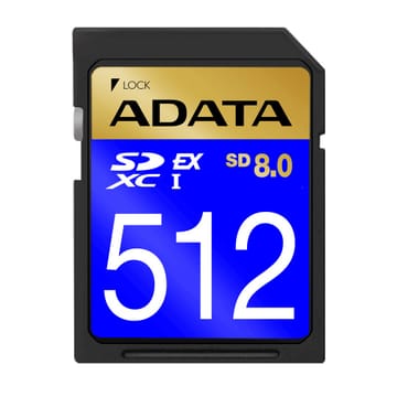 ADATA Premier Extreme SD8.0 SDXC 512 GB, 10 klasė, UHS-I/U3, V30