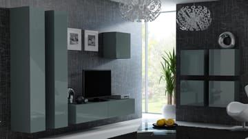 Cama VIGO 24 SZ/SZ svetainės sekcija Spinta daiktams ir garso / vaizdo technikai laikyti