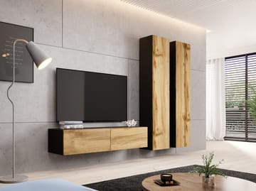 Cama VIGO 9 C/DW svetainės sekcija Spinta daiktams ir garso / vaizdo technikai laikyti