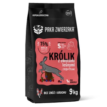 PAKA ZWIERZAKA Rabbit with forest fruits S - sausas maistas šunims - 9kg