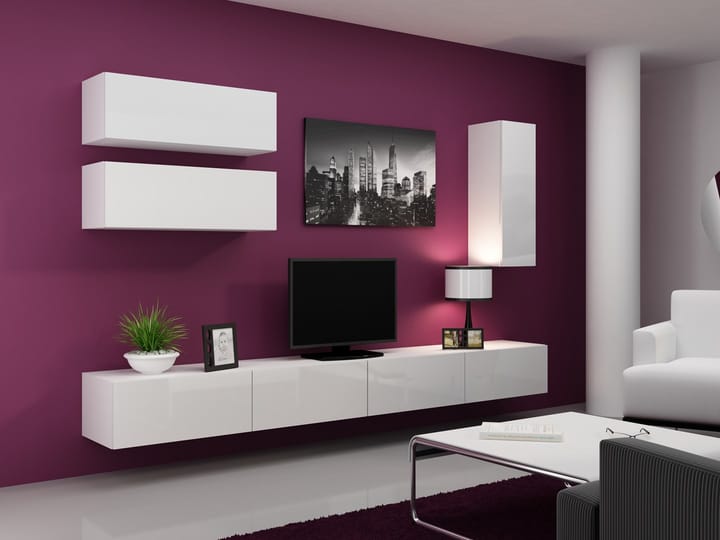 Cama VIGO 13 BI/BI svetainės sekcija Spinta daiktams ir garso / vaizdo technikai laikyti