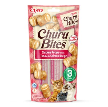 INABA Churu Bites Vištiena su tunu ir lašiša - skanėstas katėms - 3x10 g