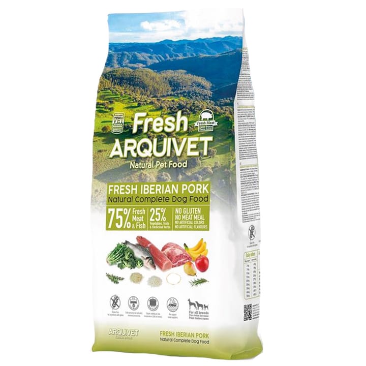 ARQUIVET Fresh Iberian Pork and fish - pusiau drėgnas šunų maistas - 10kg