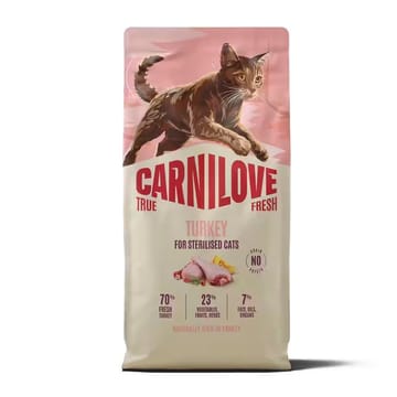 CARNILOVE True Fresh Turkey Sterilised - sausas kačių maistas - 400g