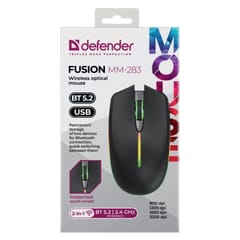 DEFENDER WIRELESS MOUSE FUSION BLACK 52283 5