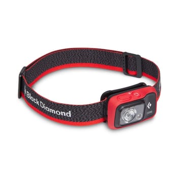 Black Diamond Cosmo 350 Juoda, Raudona Ant galvos tvirtinamas žibintuvėlis