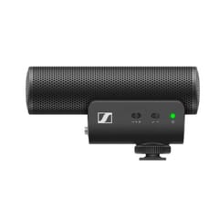 Sennheiser MKE 400 Mobile Kit - kondensatorinis, superkardioidinis mikrofonas su žemo dažnio filtru ir Manfrotto trikoju 4