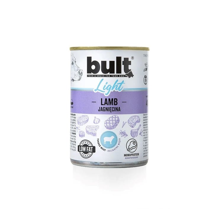 BULT Light Mono Ėriena - drėgnas pašaras šunims - 400g