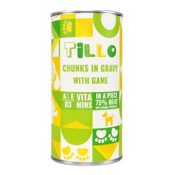 TILLO Chunks in gravy Game - drėgnas ėdalas šunims - 1250g