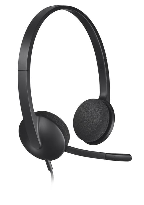 Logitech H340 USB Computer Headset Laisvų rankų įranga Vielinis Su lankeliu Biuras / skambučių centras USB A tipo Juoda