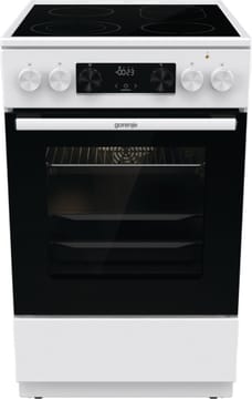 Gorenje GECS5C70WA virtuvas Pastatoma viryklė Spiralės formos kaitvietė Balta A