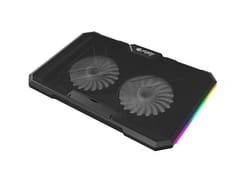 Nešiojamojo kompiuterio aušinimo padėklas FURY GUNBAI G3 14.1–17.3" su 2 ventiliatoriais, RGB apšvietimas, 2× USB 3