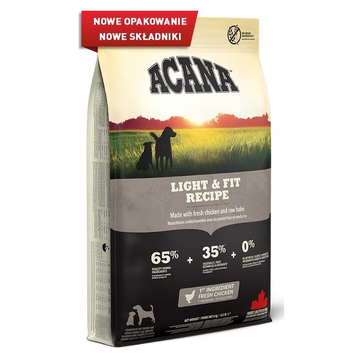 ACANA Dog Light & Fit Recipe - sausas maistas šunims - 11,4kg