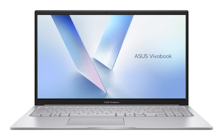 ASUS Vivobook 15 X1504MA-BQ173W „Core 5 320“, 15,6 colių FHD IPS lygio ekranas, 60 Hz, 250 nits, AG, 16 GB DDR5, 512 SSD, „Intel Graphics“, „WiFi 6+BT“, 720p kamera, 42 WHrs, „Win11“, „Cool Silver“