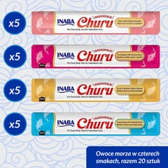 INABA Churu Variety box Seafood - skanėstas katėms - 20 x 14g 5