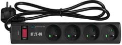 Eaton PS4F viršįtampių ribotuvas Juoda, Balta 4 AC išvestis(ys / čių) 220 - 250 V 1 m 4