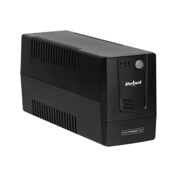 REBEL UPS Nanopower 1000 nepertraukiamo maitinimo resursai (UPS) „Line-Interactive“ 1000 VA 600 W 2 AC išvestis(ys / čių)