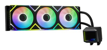 XPG LEVANTE II 360 - viskas viename vandens aušinimo sistema, 12 cm (juoda)