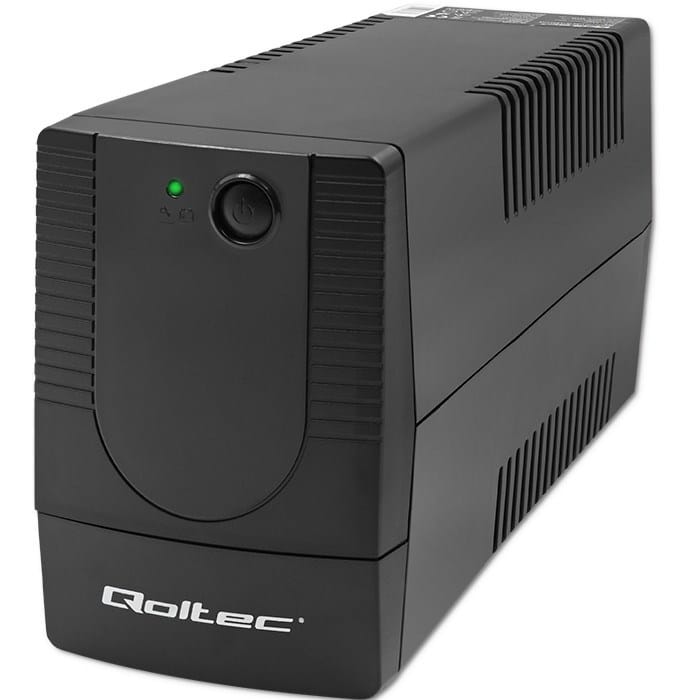 Qoltec 53772 nepertraukiamo maitinimo resursai (UPS) „Line-Interactive“ 0,65 kVA 360 W 1 AC išvestis(ys / čių)