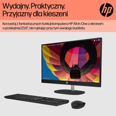 HP 24-cr0332nw AMD Ryzen™ 7 7730U 60,5 cm (23,8") 1920 x 1080 pikselių viskas viename kompiuteris 16 GB DDR4-SDRAM 512 GB SSD Windows 11 Home Wi-Fi 6 (802.11ax) Baltas 6