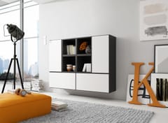 Cama ROCO19 CZ/CZ/BI svetainės sekcija Spinta daiktams ir garso / vaizdo technikai laikyti 2