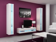 Cama VIGO NEW12BI/BI svetainės sekcija Spinta daiktams ir garso / vaizdo technikai laikyti 1